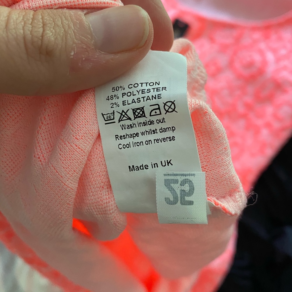 NWT RIVER ISLAND Neon Coral Dress - Picture 5 of 6